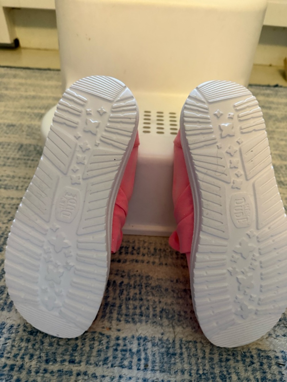 Hey Dude Girls' Pink Slip-On Bow Sneakers - Picture 2 of 2